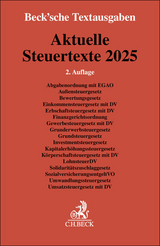 Aktuelle Steuertexte 2025