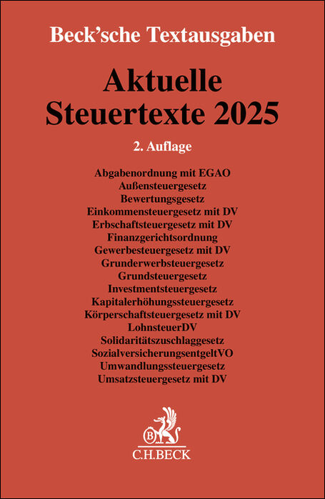Aktuelle Steuertexte 2025