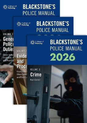 Blackstone's Police Manuals Three Volume Set 2026 - Paul Connor