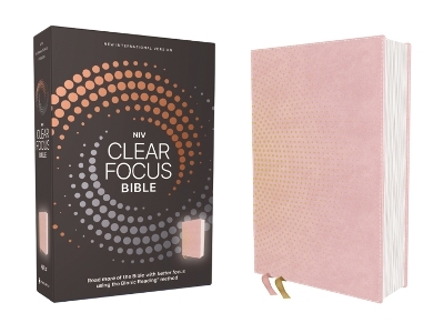 NIV, Clear Focus Bible, Leathersoft, Pink -  Zondervan