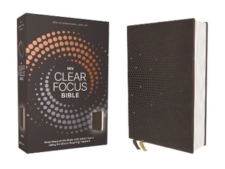 NIV, Clear Focus Bible, Leathersoft, Charcoal Brown