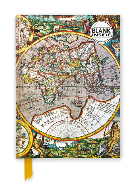 Antique Map (Foiled Blank Journal) - 