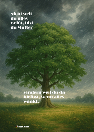 Nicht weil du alles weißt, bist du Mutter – sondern weil du da bleibst, wenn alles wankt