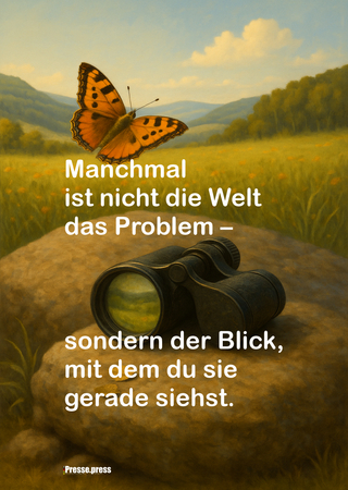 Manchmal ist nicht die Welt das Problem – sondern der Blick, mit dem du sie gerade siehst