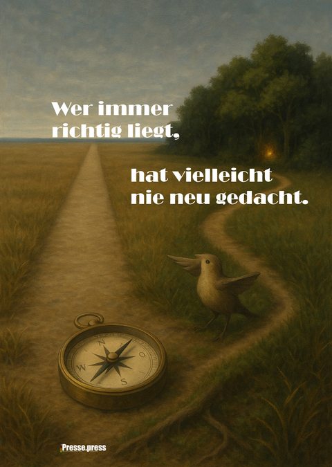 Wer immer richtig liegt, hat vielleicht nie neu gedacht