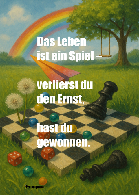 Das Leben ist ein Spiel – verlierst du den Ernst, hast du gewonnen