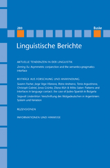 Linguistische Berichte Heft 280 - 
