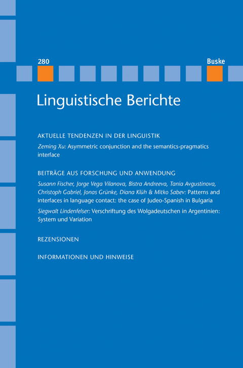 Linguistische Berichte Heft 280 - 