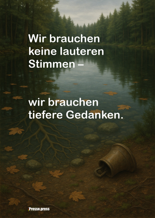 Wir brauchen keine lauteren Stimmen – wir brauchen tiefere Gedanken