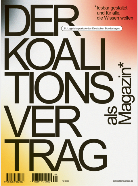 Der Koalitionsvertrag als Magazin - 