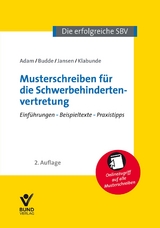 Musterschreiben für die Schwerbehindertenvertretung - Alfons Adam, Bernward Budde, Christiane Jansen