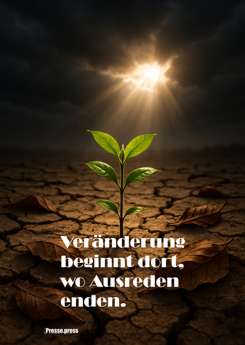 Veränderung beginnt dort, wo Ausreden enden