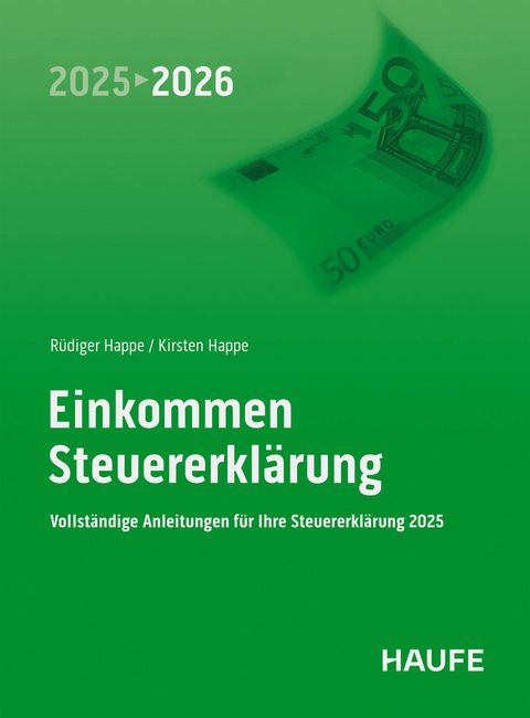 Einkommensteuererkl&auml;rung 2025/2026 - R&uuml;diger Happe, Kirsten Happe
