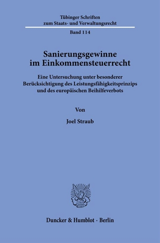 Sanierungsgewinne im Einkommensteuerrecht
