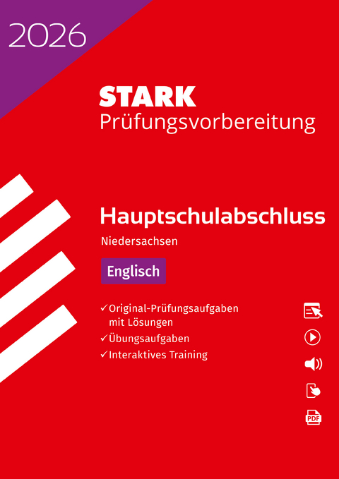 STARK Englisch - Hauptschulabschluss 2026 Niedersachsen - Pr&uuml;fungsvorbereitung inkl. L&ouml;sungen