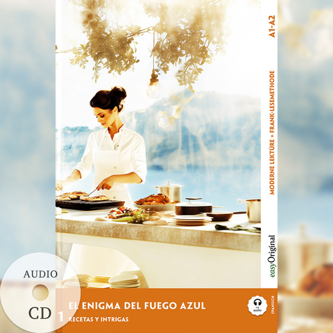 El Enigma del Fuego Azul - Spanische Krimi-Lektüre A1-A2 (+ Audio-CD) - Elena Vallejo