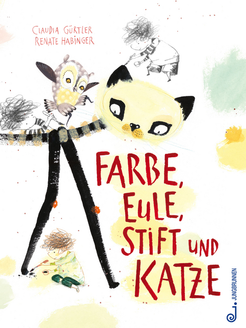 Farbe, Eule, Stift und Katze - Claudia G&uuml;rtler
