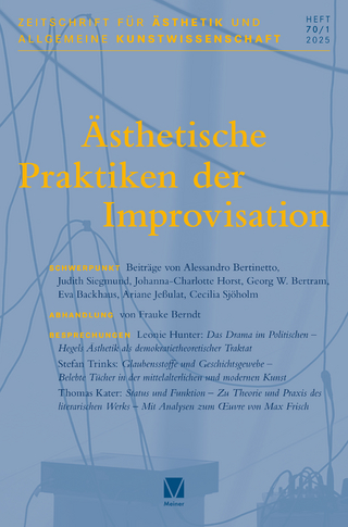 Ästhetische Praktiken der Improvisation