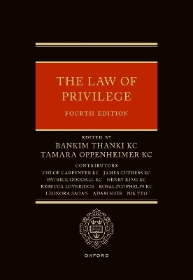 The Law of Privilege