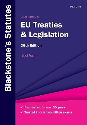 Blackstone's EU Treaties & Legislation - Nigel Foster