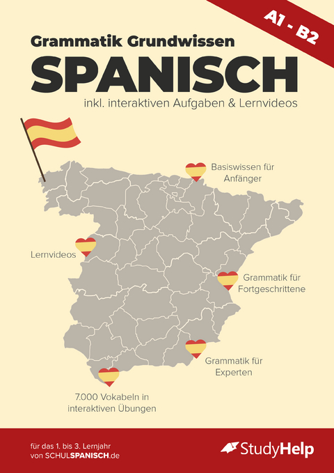 Spanisch lernen mit System &ndash; Das interaktive Grammatik-Heft mit Videos & &Uuml;bungen - Nikolas Wicker