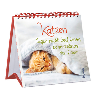 Katzen liegen nicht faul herum, sie verschönern den Raum