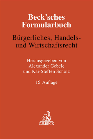Beck'sches Formularbuch Bürgerliches, Handels- und Wirtschaftsrecht
