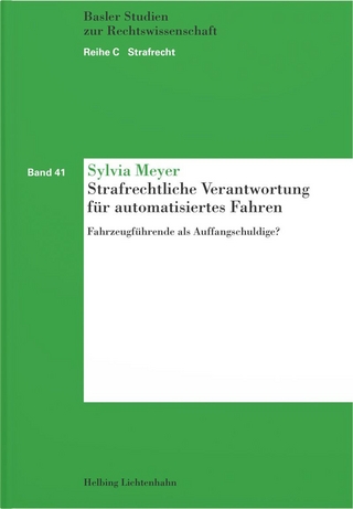 Strafrechtliche Verantwortung für automatisiertes Fahren