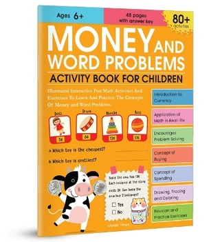 Money and Word Problems Activity Book For Children