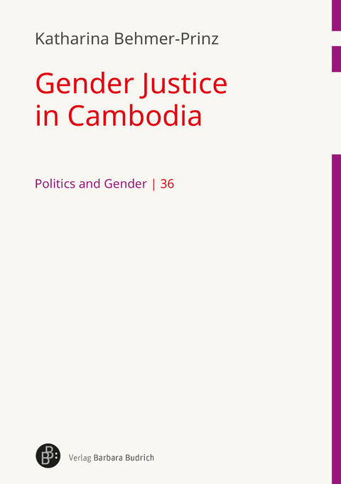 Gender Justice in Cambodia - Katharina Behmer-Prinz