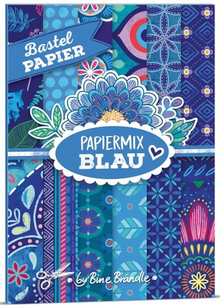 Papiermix Blau