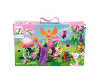 BRIO Flora - 36242 Blumenstadt Deluxe Set | riesiges Spielset für endlosen fantasievollen Spielspaß für Mädchen und Jungen ab 3 Jahren - wunderschönes Geschenk mit sehr viel Zubehör