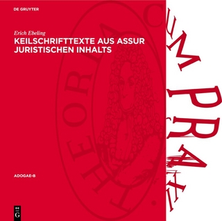 Keilschrifttexte aus Assur Juristischen Inhalts