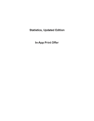Statistics, Updated Edition -- Print Offer [loose-Leaf]
