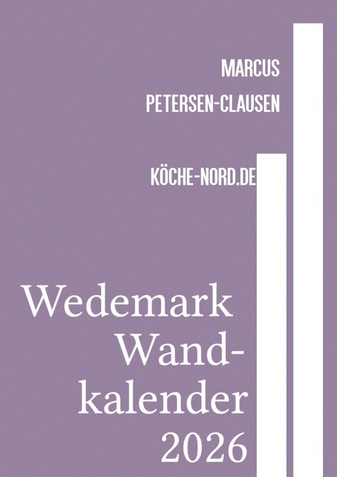 Wedemark Wandkalender 2026 - Marcus PC Petersen - Clausen