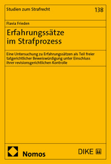 Erfahrungss&auml;tze im Strafprozess - Flavia Frieden
