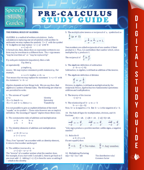 Pre-Calculus Study Guide (Speedy Study Guide) - Speedy Publishing