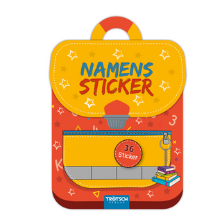 TRÖTSCH- Buch- und Heftsticker in Schulranzen-Form