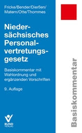 Niedersächsisches Personalvertretungsgesetz - Fricke, Detlef; Bender, Martin; Dierßen, Martina; Otte, Karl; Thommes, Klaus; Matern, Christine