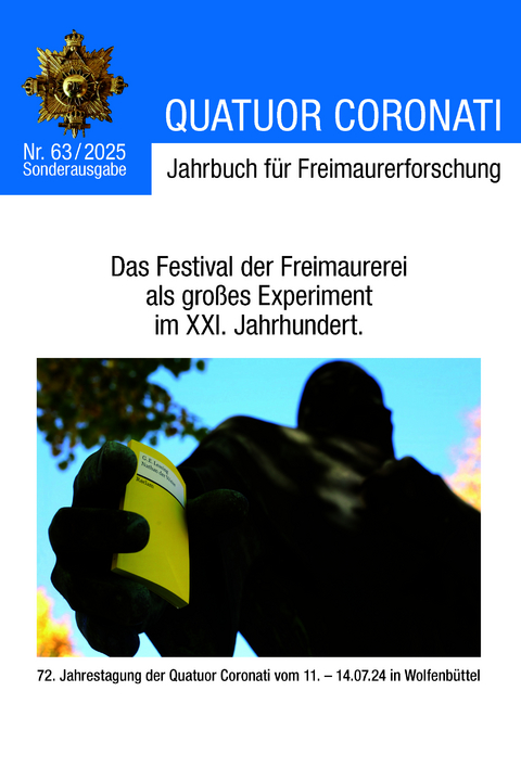 Quatuor Coronati Jahrbuch f&uuml;r Freimaurerforschung Nr. 63/2025