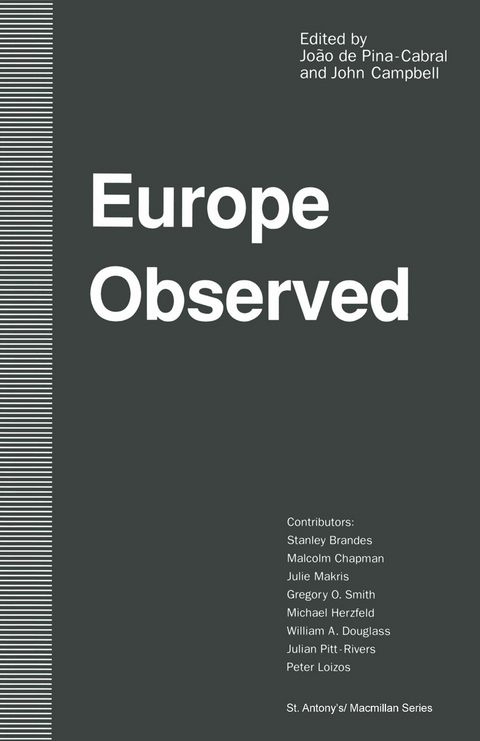 Europe Observed - Joao de Pina-Cabral, John Campbelld