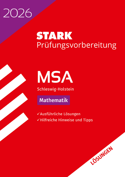 STARK L&ouml;sungen zu Mathematik - MSA 2026 Schleswig-Holstein - Pr&uuml;fungsvorbereitung