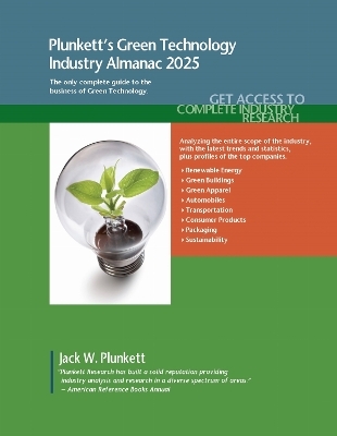 Plunkett's Green Technology Industry Almanac 2025 -  Plunkett Research