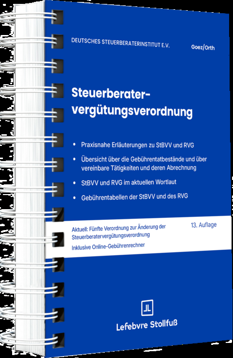 Steuerberaterverg&uuml;tungsverordnung