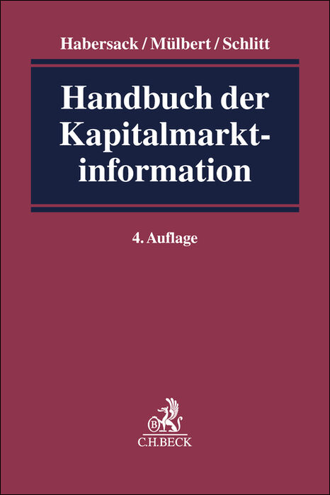 Handbuch der Kapitalmarktinformation - 