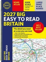 2027 Philip's Big Easy to Read Road Atlas of Britain (A3 Spiral) - Philip's Maps