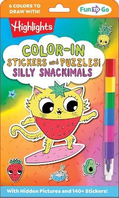 Color-In Stickers and Puzzles! Silly Snackimals - 