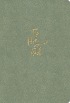 KJV Super Giant Print Reference Bible, Sage Suedesoft Leathertouch - 