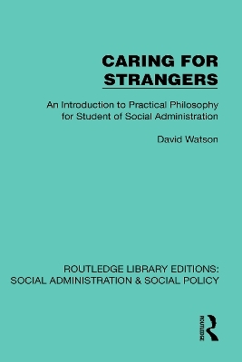Caring for Strangers - David Watson