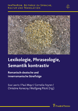Lexikologie, Phraseologie, Semantik kontrastiv - 